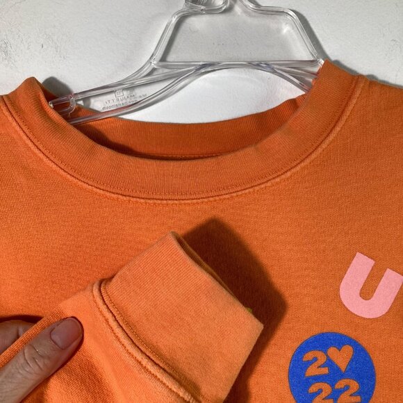 Womens Harry Styles Merch Love oN Tour 2022 Cotton Sweatshirt‎ Orange L Crewneck - Picture 3 of 12